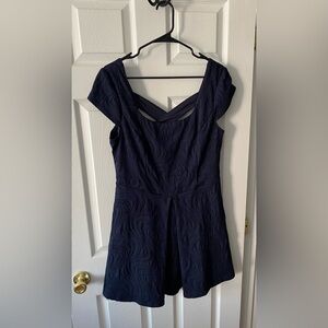 Elegant Navy Blue Dress